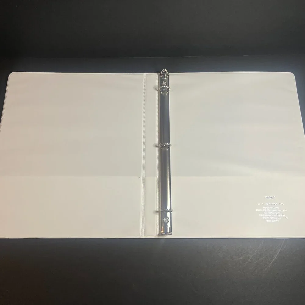 Lot of 5 Staples Simply #23717 White 1/2